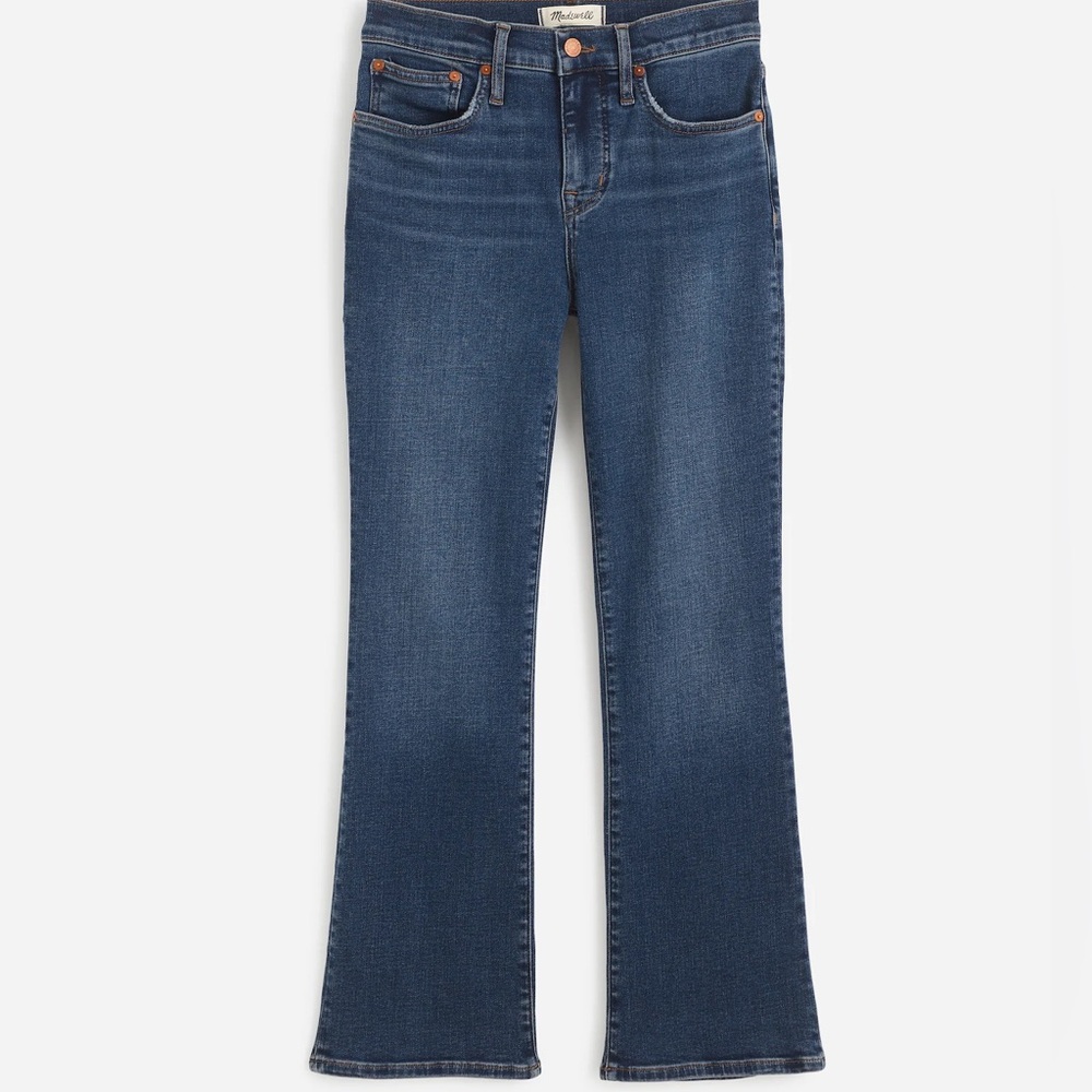 Madewell Mid-Rise Kickout Flare Bootcut Crop Jeans Medium Wash Size 26